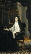 Miranda, Juan Carreno de La reina Mariana de Austria de luto oil painting artist